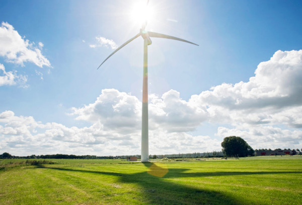 Slagschaduw van een windmolen visual